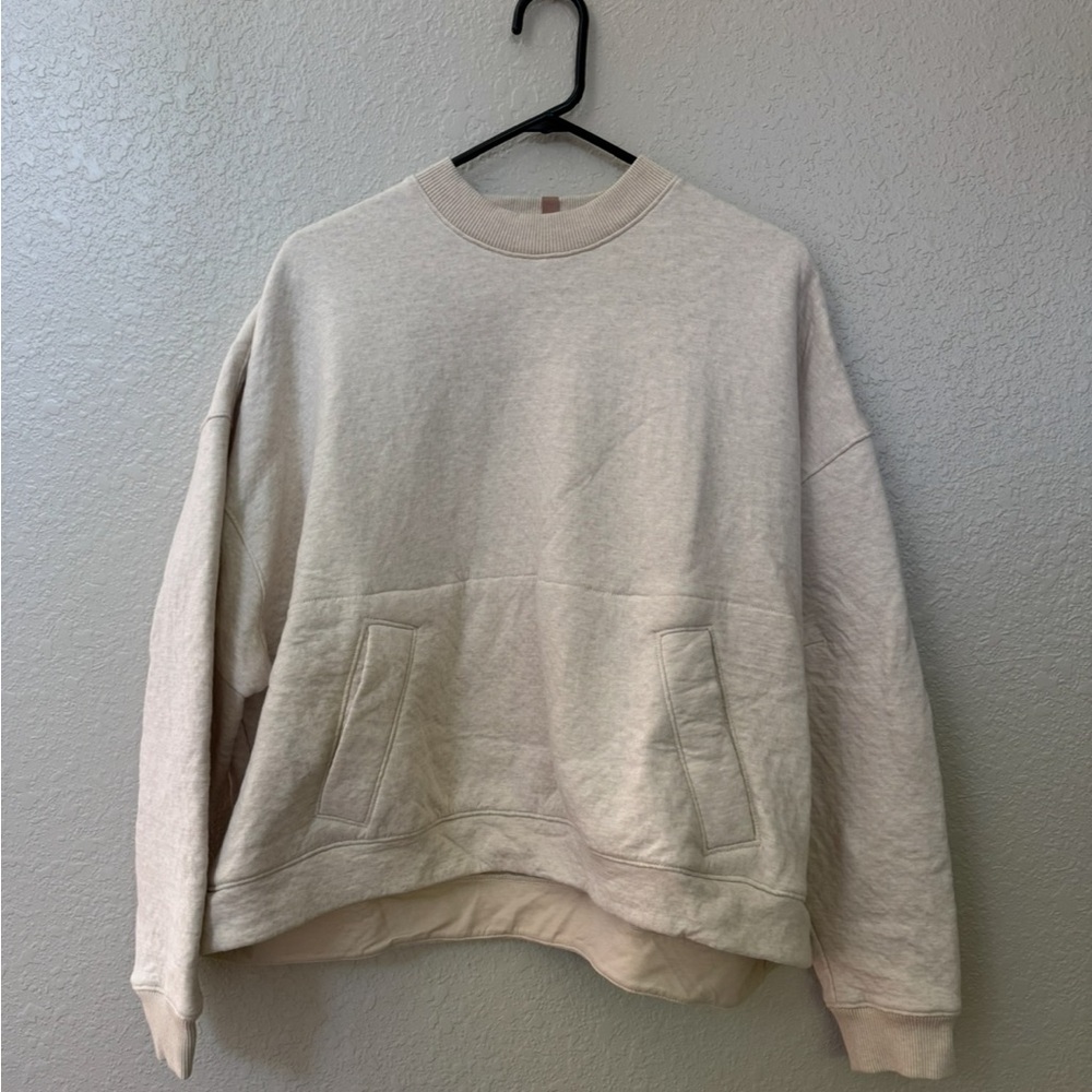 Lunya Pima Cotton Restore Double Faced Crew Pullover